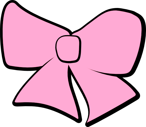Hair Bow   Pink Clip Art At Clker Com   Vector Clip Art Online