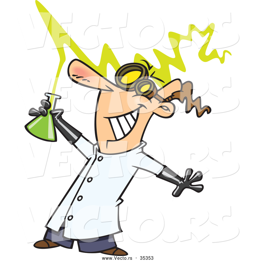 Mad Scientist Clipart Black And White   Fun Time Website