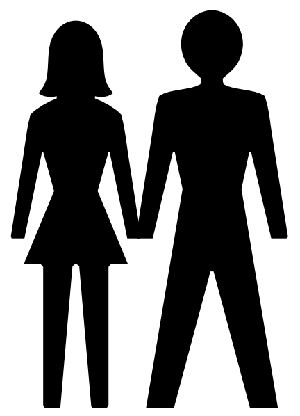 Man And Woman Icon Clip Art At Clker Com   Vector Clip Art Online