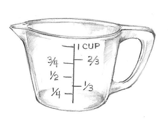 Measuring Ingredients  Glass Measuring Cups Jpg