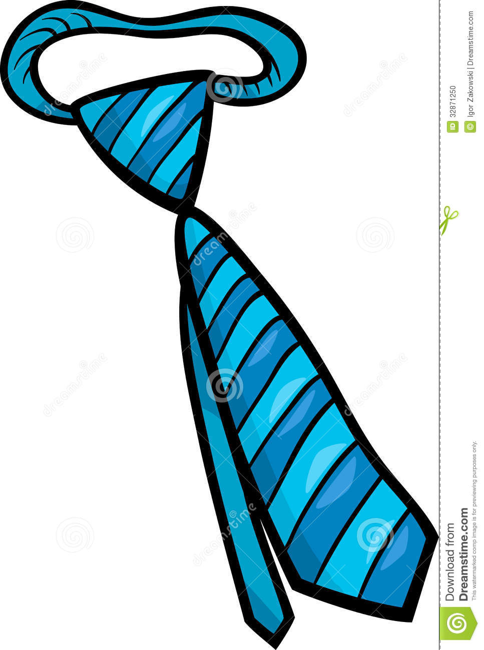 Necktie Clip Art Cartoon Illustration Stock Photo   Image  32871250