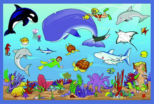Ocean Animals Clip Art 070212  Vector Clip Art   Free Clipart Images