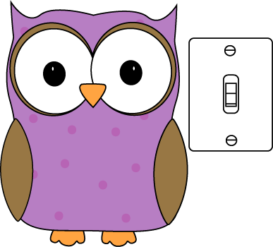 Owl Classroom Lights Job Clip Art   Owl Classroom Lights Job Vector