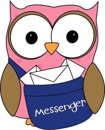 Owl Classroom Messenger Clip Art   Owl Classroom Messenger Vector