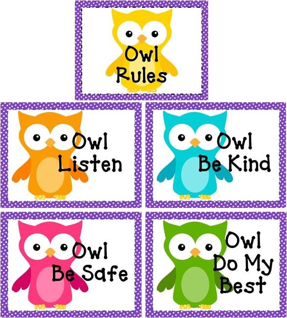Owl Classroom Rules  Current
