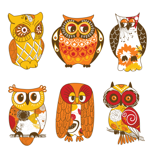 Owl Printable Clipart   Orange   Kidspressmagazine Com