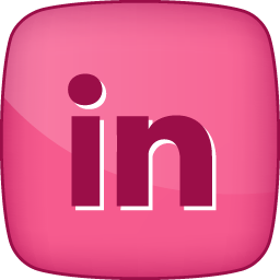 Pink Linkedin Hover Icon Png Clipart Image   Iconbug Com