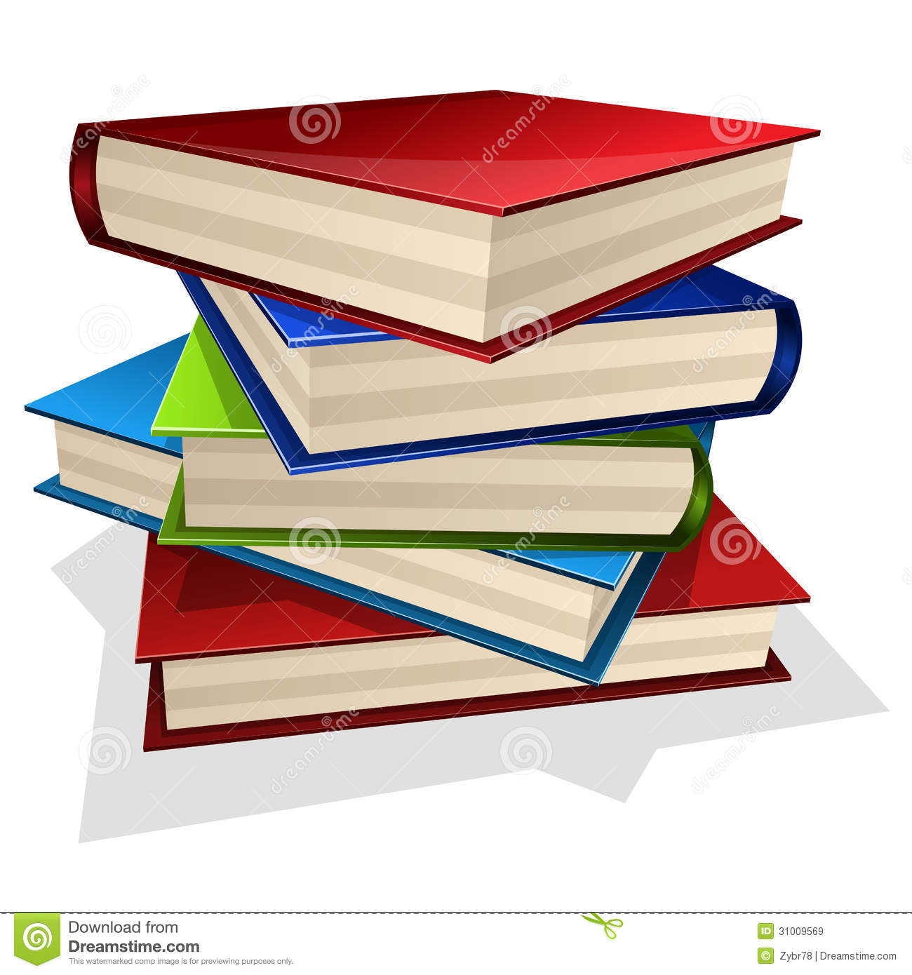 Stack Of Books Images Pile Books Vector Illustration Isolated White