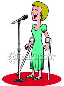 Woman Singing Clipart