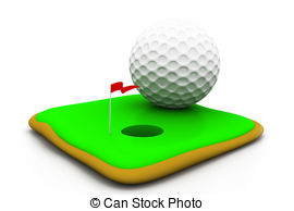 Art  2158 Golf Hole Illustration Graphics And Vector Eps Clip Art