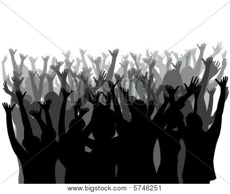 Audience Clapping Clipart Cheering Audience