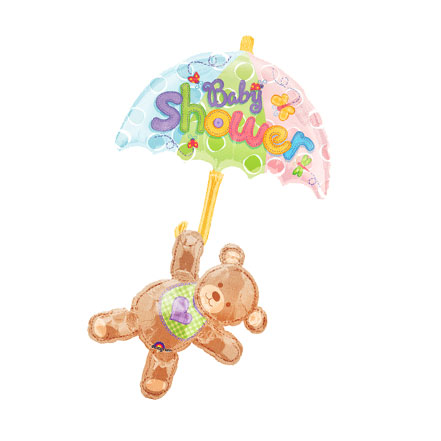 Baby Shower Umbrella Clip Art