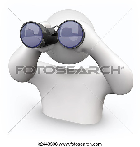   Binoculars   Looking For Help  Fotosearch   Search Eps Clip Art    