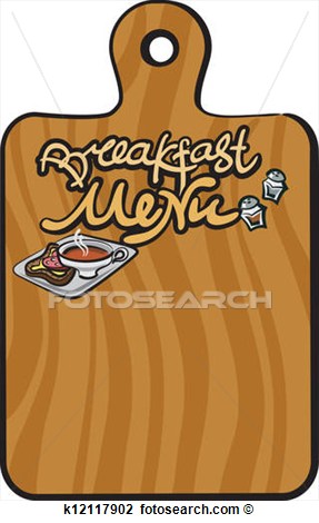 Breakfast Menu Background View Large Clip Art Graphic