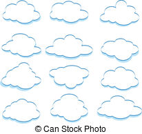Clouds   The Vector Illustration Of The Clouds