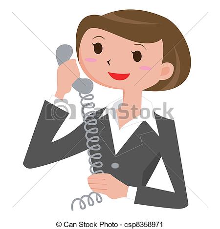 Conference Call Clipart Woman Who Calls Clipart