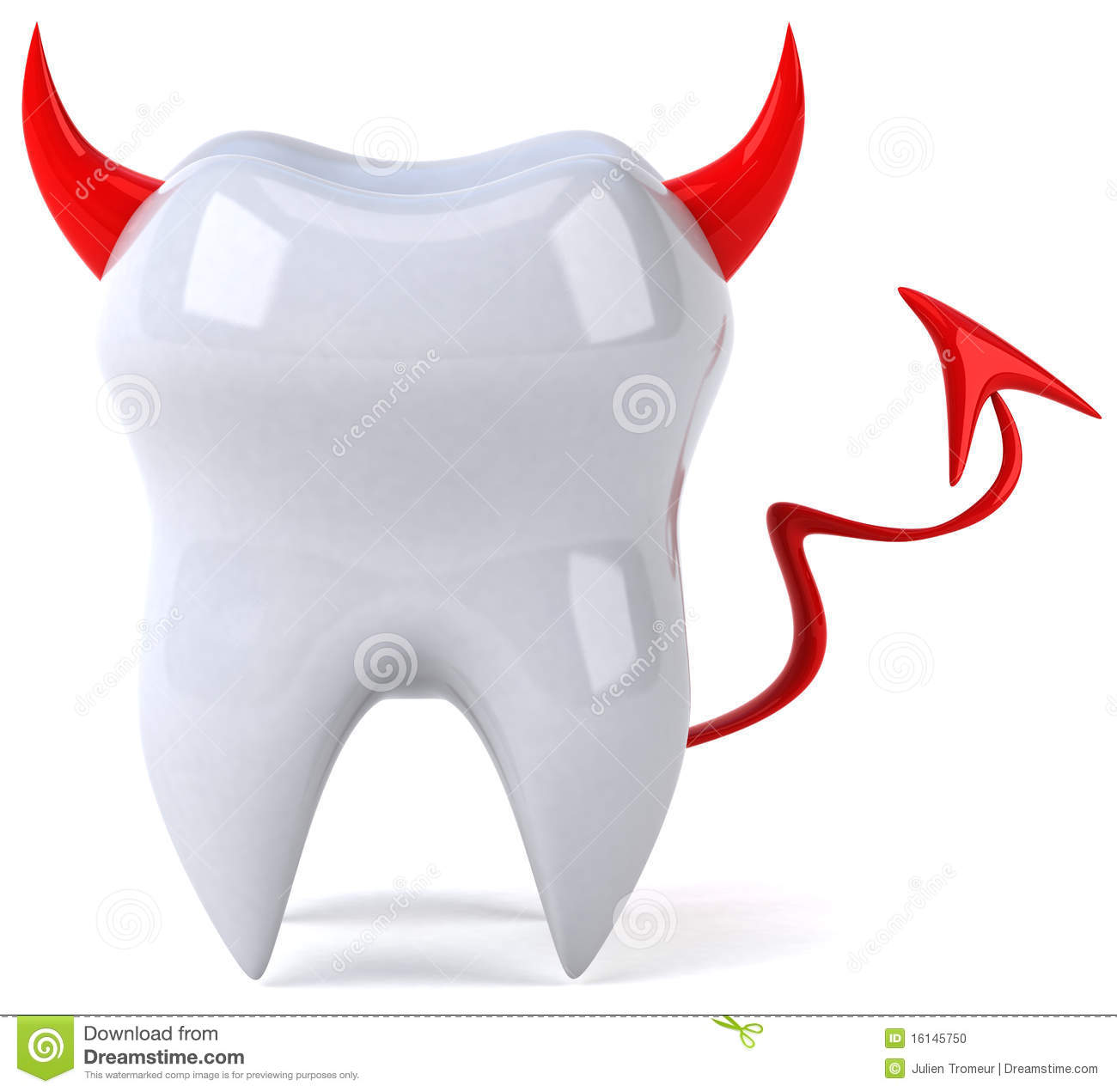 Evil Tooth Stock Photo   Image  16145750