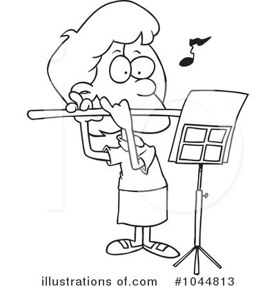 Flute Clipart  1044813   Illustration By Ron Leishman
