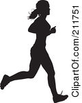 Girl Running Silhouette   Clipart Panda   Free Clipart Images