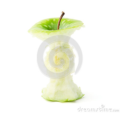 Green Apple Core Stock Image   Image  25031041
