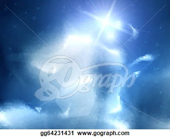 Heavens Cloudscape Vector Sky With Clouds Eps10  Clipart Gg64231431