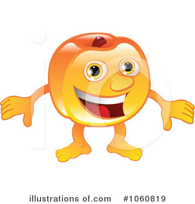 Peach Clipart  1060819   Illustration By Geo Images