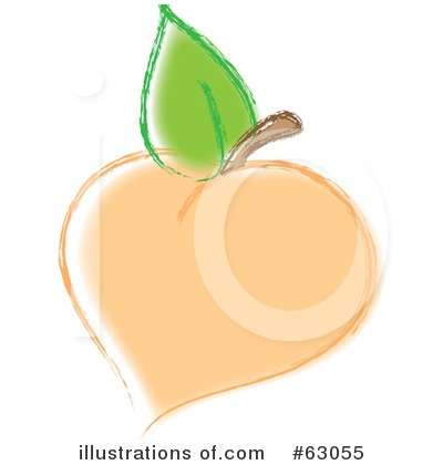 Peach Clipart  63055 By Rosie Piter   Royalty Free  Rf  Stock