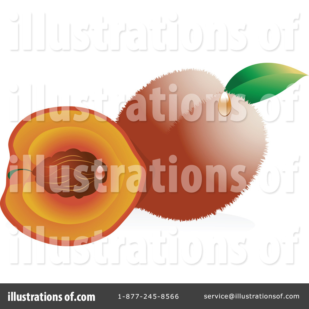Peaches Clipart  19418 By Vitmary Rodriguez   Royalty Free  Rf  Stock