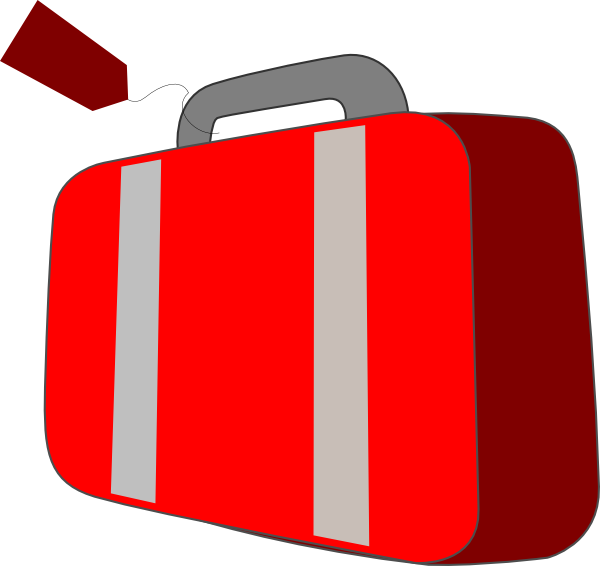 Red Suitcase Clip Art At Clker Com   Vector Clip Art Online Royalty