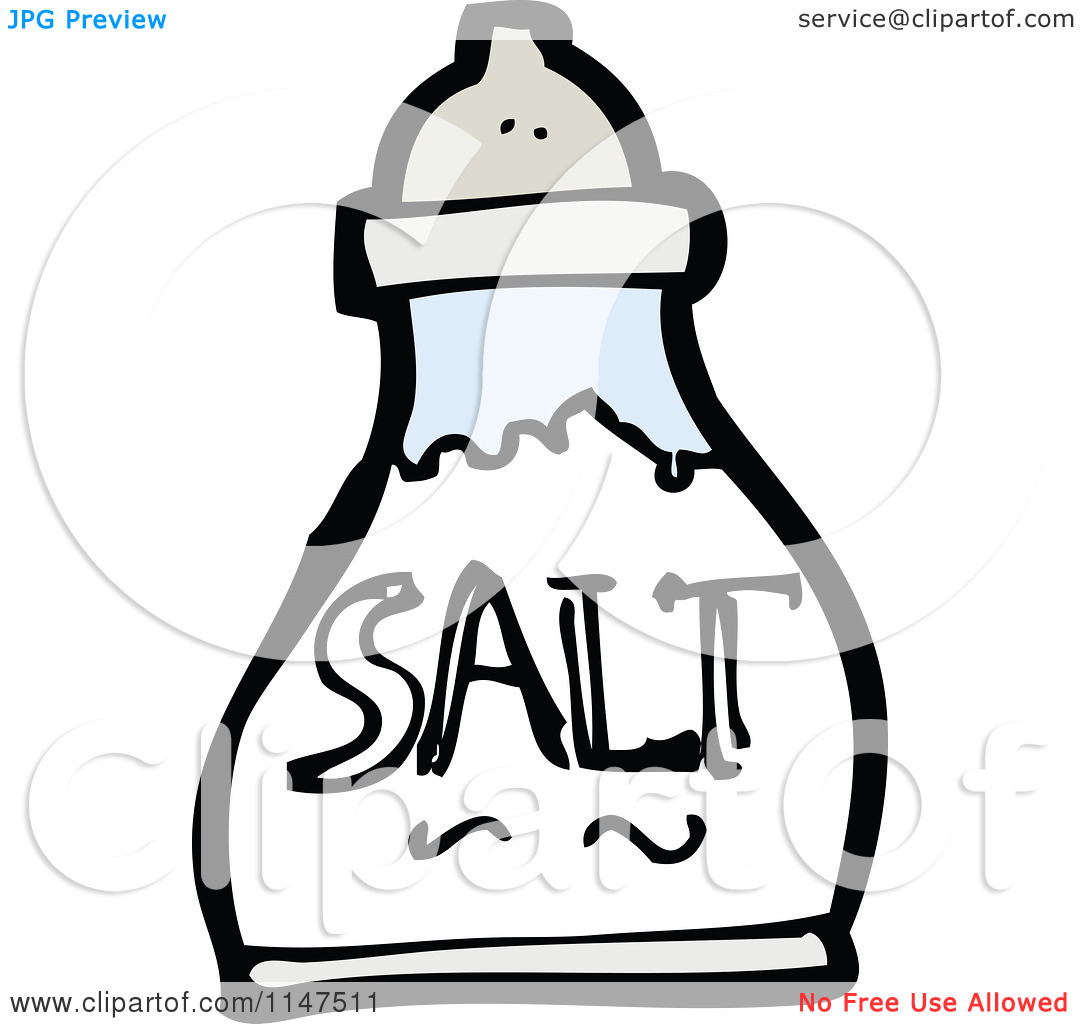 Salt Clipart Cartoon Of A Salt Shaker Royalty Free Vector Clipart    