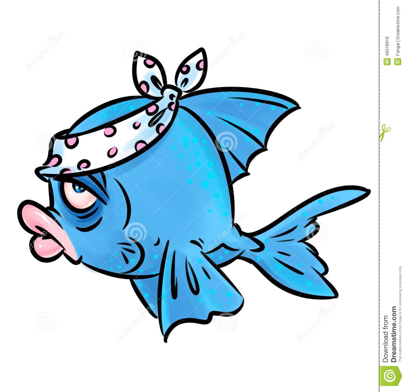 Sick Fish Stock Illustration   Image  46018916