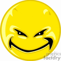 Smile Face Smilies Emoticon Emoticons Faces Yellow Circle Circles Evil