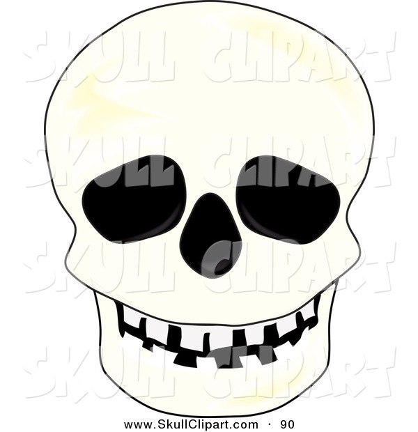 Vector Clip Art Of A Spooky Black And White Gangster Skull With