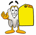 0025 0803 0211 2858 Clip Art Graphic Of A Human Molar Tooth Character