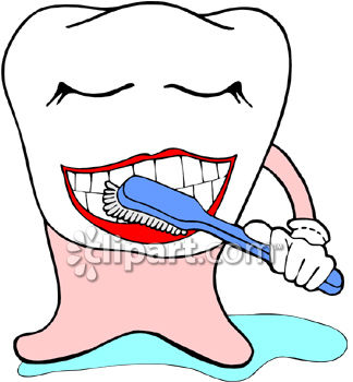 0060 0805 2019 4049 Cartoon Tooth Brushing Its Teeth Clipart Image Jpg