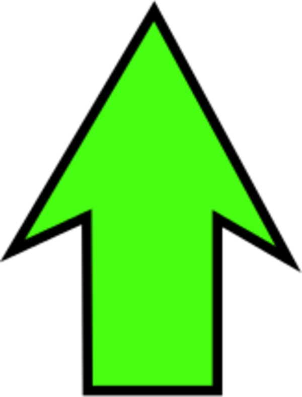 Arrow Pointing Up Upwards Vector Clip Art