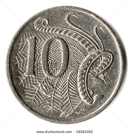 Australian Ten Cent Silver Coin Stock Photo 19284160   Shutterstock