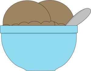 Bowl Of Chocolate Ice Cream Clip Art   Scoops Of Chocolate Ice Cream