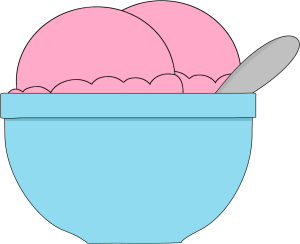 Bowl Of Strawberry Ice Cream Clip Art   Bowl Of Strawberry Ice Cream    