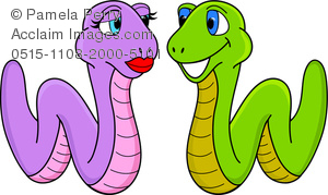 Clip Art Image Of A Cartoon Of A Worm Couple In Love   Acclaim Stock    