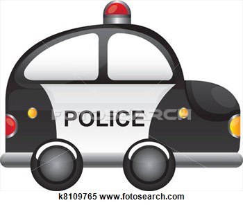 Clipart Of Police Car K8109765   Search Clip Art Illustration Murals