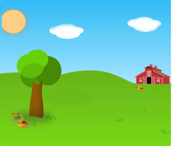 Farm Background Clip Art At Clker Com   Vector Clip Art Online    