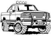 Ford Pickup Truck Clip Art Black And White