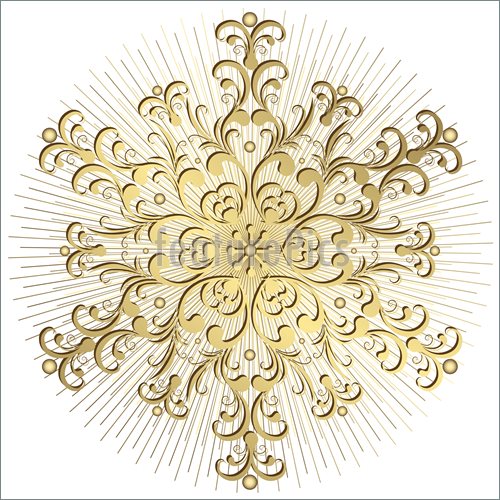 Gold Snowflake Illustration  Clip Art To Download At Featurepics