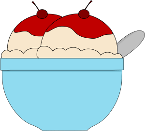 Ice Cream Bowl Clipart Ice Cream With Cherries Png