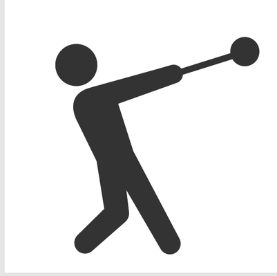 Javelin Throw Clip Art Icon Set Hammer Throw