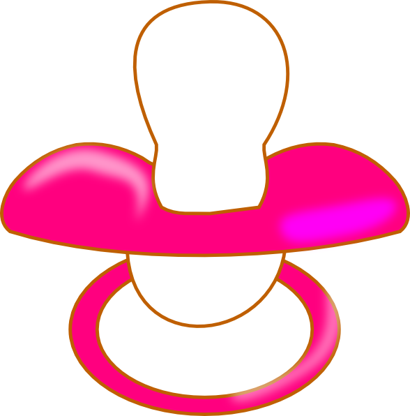 Pacifier Baby Pink Clip Art At Clker Com   Vector Clip Art Online