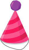 Pink Birthday Hat Clipart