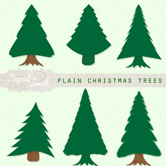 Plain Christmas Tree   Clipart Best