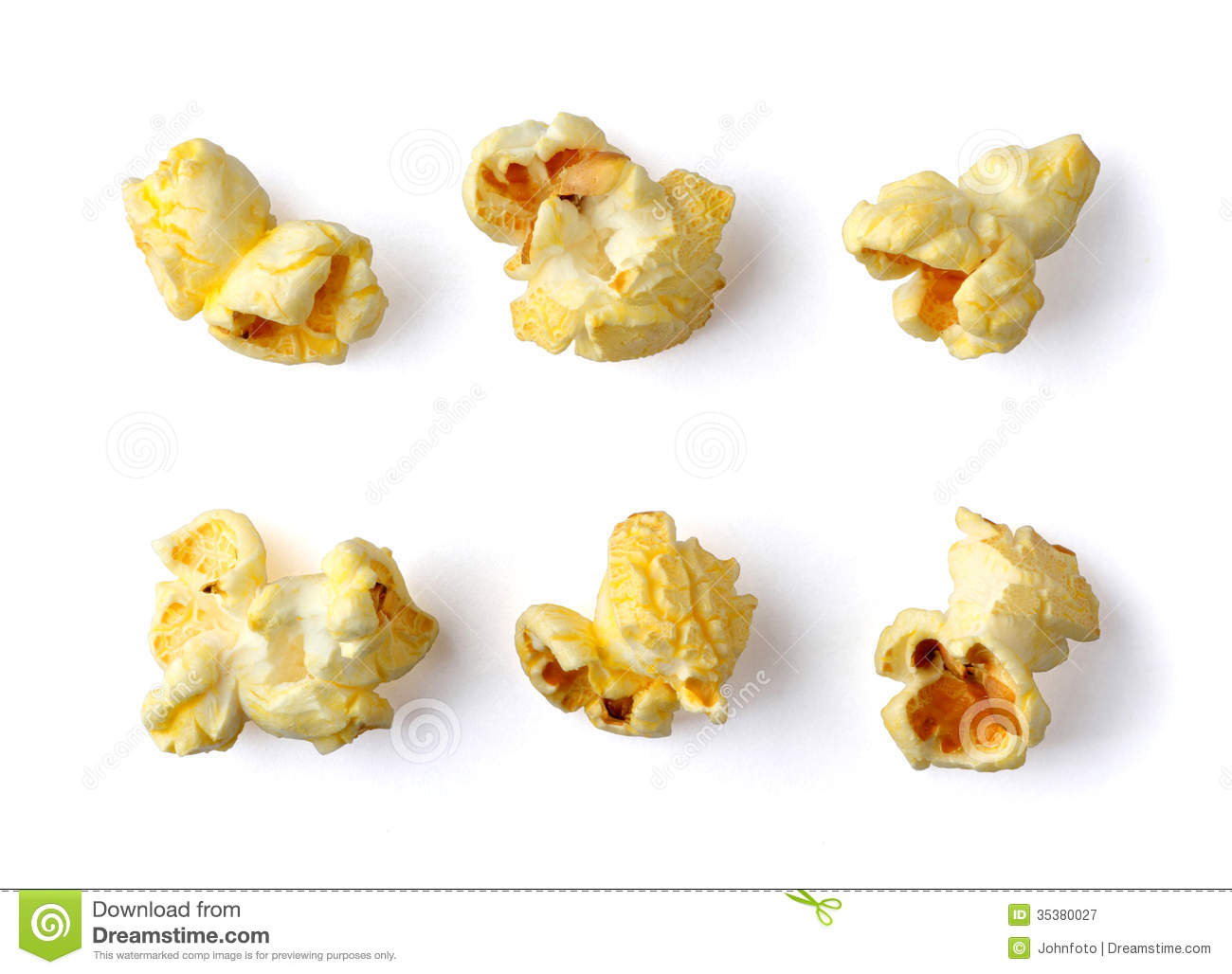 Popcorn Kernel Clipart Free Popcorn Isolated On White